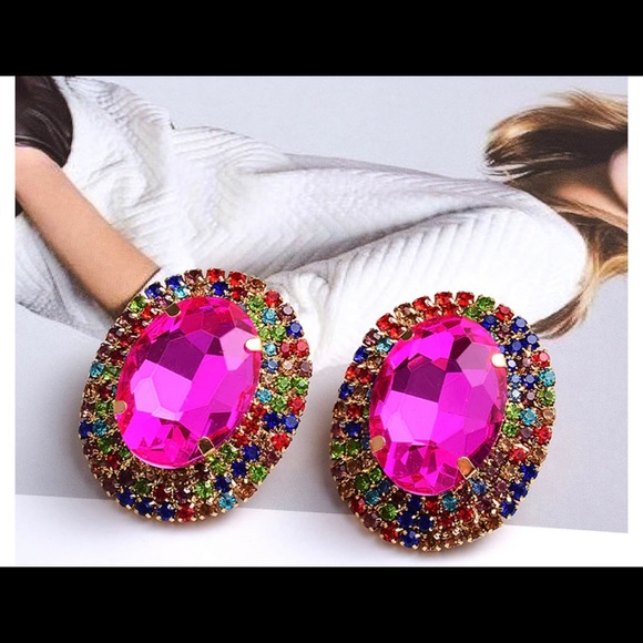 ALLOY Jewelry - New Colorful Crystal Earrings